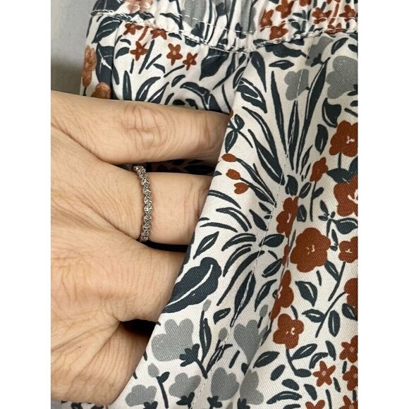 Rylee Cru Shorts Kid 10Y Brown Pull On Floral Summer Beach Travel Preppy Neutral - Picture 9 of 16